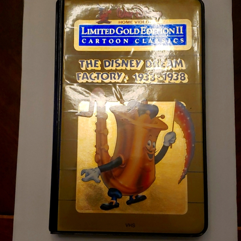 THE DISNEY DREAM FACTORY 1933-1938 VHS Walt Limited Gold Edition II Home Video